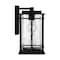 Quoizel McAlister 1-Light Earth Black Outdoor Wall Lantern MCL8406EK - alternate 2